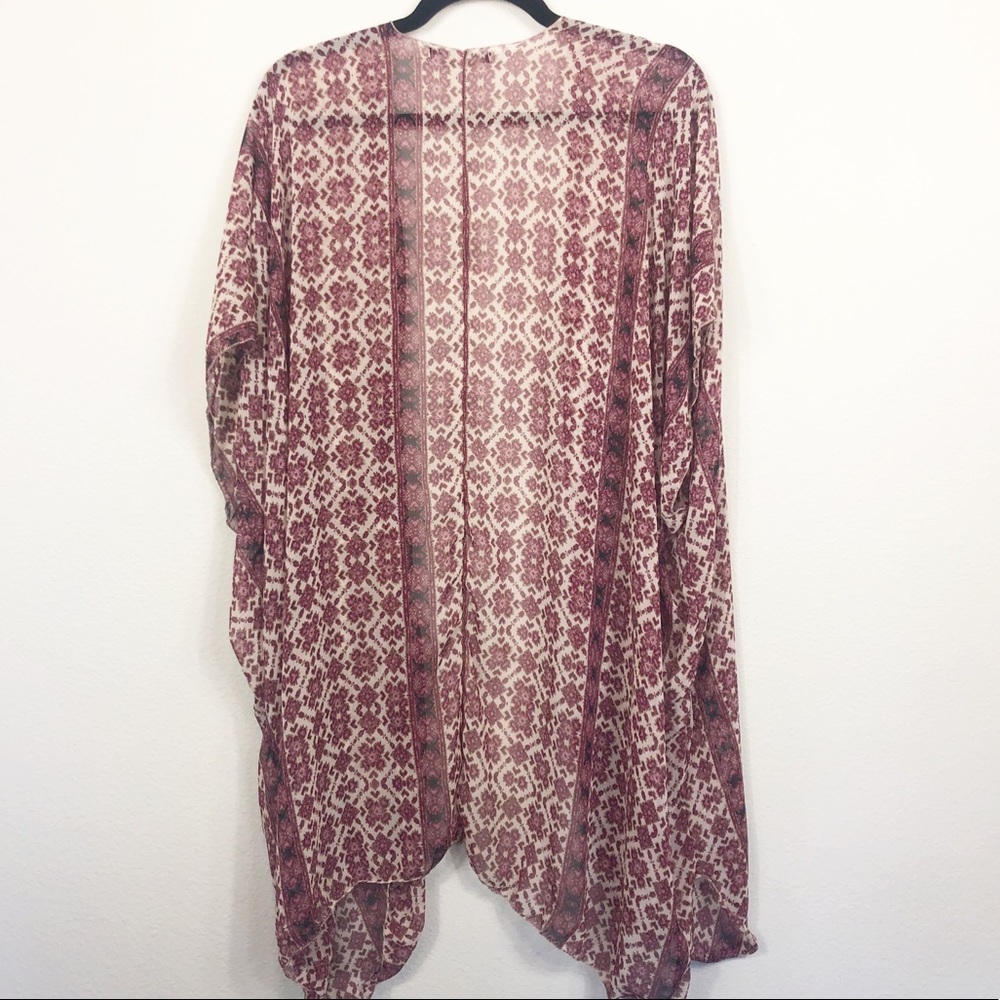 Brandy Melville Floral Boho Kimono OS - Picture 4 of 8